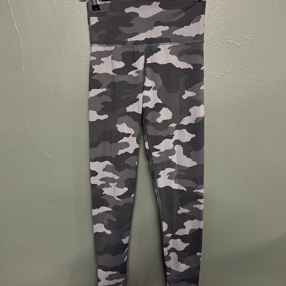 Aerie Camo Gray High Waisted Leggings Small Womens Black